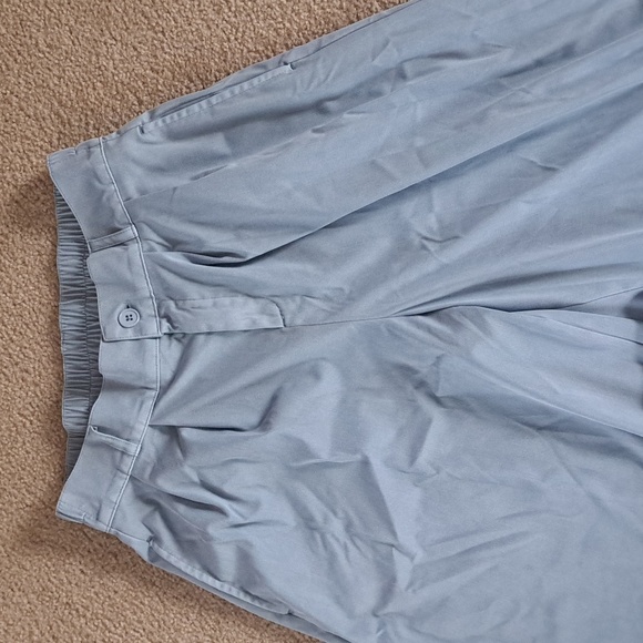 MEDIUM.   HALARA HIGH WAISTED WIDE LEG DENIUM LOOK PALAZZO PANTS - Picture 6 of 9